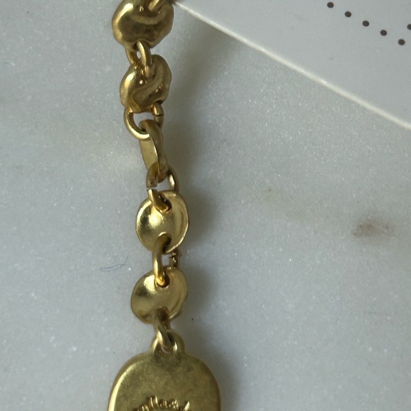 Stella&Dot Gold Chain Earring with Enamel Detail - like new/display only - Picture 4 of 4
